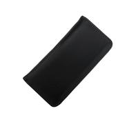 Zeizafa Leather Fountain Pen Case 3 Section Zippered Pencil Pouches Portable Fountain Pens Protector for School Travel PU Pen Display Case