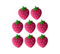 Zeizafa Lovely Strawberry Tennis Rackets Vibrations Dampener Flexible Silicones Absorbs Shock for Racquetball Adorable Strawberry Tennis Dampener Soft Silicone
