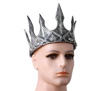 [Zeizafa] Luxury Royal Style King Crown Crescent Moon Headband Crown Piece Cosplay Wedding Medieval Theme Event Collection Cosplay King Crown
