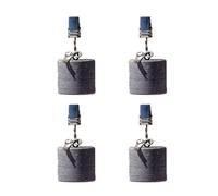 Zeizafa Natural Stone Tablecloth Clips Premium Marble Cylinder Weights Stainless Steel Clamps for Home Tablecloth Pendant Stone Table Cover Weights with Metal Clips