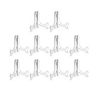 Zeizafa Pack of 10 Foldable Acrylic Shelf Organizers Upgrades Ideal for Multifunction Space Saving in Living Rooms or Exhibition Foldable Storage Solution