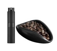 Zeizafa Professional Coffee Bean Dosing Cup Coffee Accessories Ceramic Dosing Tray Spray Bottle Suitable for Consistent Brewing Spray Bottle Black