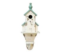 Zeizafa Protective Wood Bird Nesting Box House Handmade Breeding Nest for Hummingbirds Sparrow Bad Weather Resistant