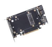 Zeizafa Servers Compatible SXM2 PCIe X16 V100 Adapter with Intelligent Fan Control for Workstations Installation Bearing Housing Replacement