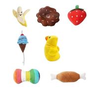 Zeizafa Set Of 7 Interactive Plush Dog Toy Stuffed Animals For Aggressive Chewers Plush For Training And Play Colorful Pet