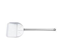 Zeizafa Stainless Steel Cats Litter Scoops with Hollow Sifter Shovel Ergonomic Handle for Easy All Types Long Handle Cats Shovel