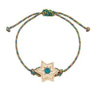 Zeizafa Stylish Knotted Rope Featuring Adjustable Designs Heart Star Detail Fashion Accessory Personalize Adjustable Wrist Jewelry