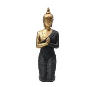 Zeizafa Thai Buddhas Meditating Peace Statue Asian Sittings Sculpture Bronze Finish Resins Craft Thai