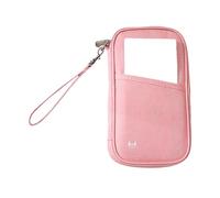 Zeizafa Thin Travel Essential Pouches Holder Wallet Travel Document with Card Oxford Fabric Cover for Men Airport Security Document Organizer