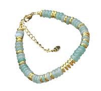 Zeizafa Trendy Handmade Beaded Handchain Colorful Natural Stone Beads Chain Jewelry for Parties and Celebrations Party Wear
