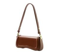 [Zeizafa] Women's Underarm Bag Practical PU Leather Shoulder Bag Work Handbag Ideal for Shopping and Social Gatherings Underarm Wallet, coffee