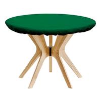 ZEJEXXB Felt Card Game Table Cover 36-48 inch Round Elastic Fitted Tablecloth Green Poker Table Cover for Playing Cards, Poker, Mahjong, Domino, Bridge and Board Game