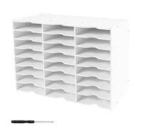 ZEJEXXB Ink Pad Storage Rack 24 Compartments Slots 48 Grids Archival Ink Pad Tray Waterproof Stamp Pad Organizer Mobile Phone Storage Box Home Office for Crafts Supply (24 Compartments)