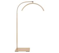 ZEKAHOV Half Moon LED Floor Light - Professional Shadow-Free Lamp for Lash Techs, Estheticians & Tattoo Artists | Dimmable for Eyelash Extensions, Nail Art, Home & Office (Gold)