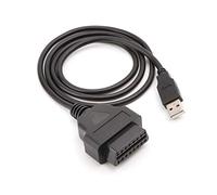 ZEKANXX 16Pin OBD2 To USB Port Charger Adapter Cable Connector Diagnostic Tool Connector For Phone X Headphones