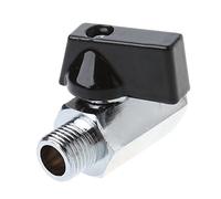 ZEKANXX Brass Mini Ball Valve 1/4'' BSP Male to Female Thread Air Compressor Hose Ball Valve Switch Handle Replacement Pneumatic Plumbing Connector Pressure