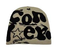 ZEKANXX Hip-hop Unisex Hat Men Autumn and Winter Photo Props Versatile Halloween Pile Bonnet (Beige)