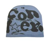 ZEKANXX Hip-hop Unisex Hat Men Autumn and Winter Photo Props Versatile Halloween Pile Bonnet (Blue)