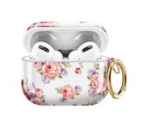 ZEKICE for AirPods Pro 3 Generation Case, Clear Flower AirPods Pro 2 Case for Women Girly Cute Soft AirPod Pro 3 Cover with Keychain Strap for AirPod Pro 3 Cover 2025 Gorgeous Rose