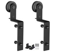 ZEKOO Sliding Barn Door Hardware Hangers, Bypass Rollers, 2 pcs, I-Shape