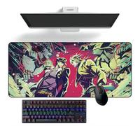 ZEKYGPP Anime Mouse pad JoJo's Bizarre Adventure Anime Mouse Pads Deskmat Keyboard Mat Large Mouse Pads Rubber Desk Mat, 400mm*900mm*3mm
