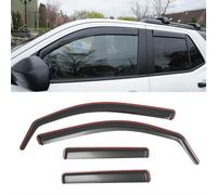 Zekzoop Visor Rain Guards Compatible with 2025 Toyota 4Runner Front and Rear in-Channel Window Visors Wind Deflectors Weather Shield for 4Runner Accessories