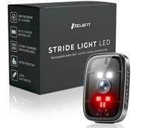 ZelaFit Running Lights for Runners - LED Rechargeable Clip On Torch - Lightweight, Water-Resistant Running Vest Light and Body Torch for Night Visibility (1)
