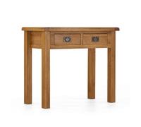 Zelah Oak 100Cm Dressing Table With Drawers - By Roseland Furniture