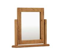 Zelah Oak Adjustable Vanity Mirror - By Roseland Furniture
