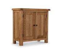 Zelah Oak Small 2 Door Cabinet - Fully Assembled By Roseland Furniture