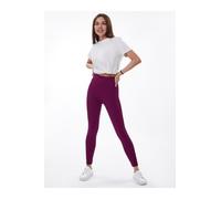 Zelal Ribbed Leggings Lookus Burgundy S