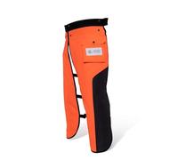 ZELARMAN Chainsaw Chaps Apron Wrap 8-layer for Men/Women Loggers Forest Workers Protective Chain Saw Pants Adjustable Safety Chap Class B with Pocket(Orange&Black, 36 to 38-Inch)