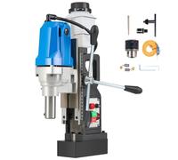 ZELCAN 1100W Mag Drill Press, Portable Magnetic Drill Press with 40 mm Boring Dia., Heavy Duty Magnetic Drill with All-Copper Motor, 550 rpm Electric Drilling Machine with 12000 N Electromagnetic Base