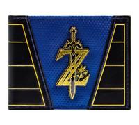 Zelda Breath of The Wild Emblem Master Sword Wallet Bi-Fold ID & Card Holder, Blue