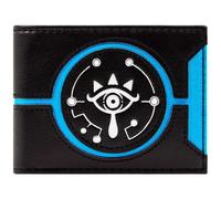 Zelda Breath of The Wild Sheikah Shadow Folk Emblem Wallet Bi-Fold ID & Card Holder, Black