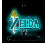 ZELDA Gaming Element Logo LED Neon Light Gift for Friends and Family USB Power Switch Light Adjustable Study Studio Club Wall Neon Light Decoration 5V (Yellow + Ice Blue)