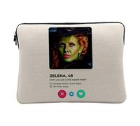 Zelena Computer and Tablet Case - Zelena Witch Social Network Meeting Love - 10 Inches Protective Laptop Sleeve Printed in France