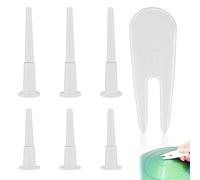 ZELHYEUU 6 Pcs Yoga Ball Plug, Yoga Ball Air Stopper Air Plug, Air Stopper Plug Valve Nozzles Pin, Exercise Ball Plug Replacement Kit, with 1 Piece Removal Devices