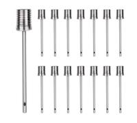 ZELHYEUU Ball Pump Needles, 15 Pcs Inflator Ball Pump Needle, Ball Pump Inflation Needle, Air Pump Needles, for Volleyball Football Inflating Sports Balls