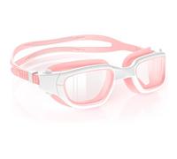 Zeligerstar Kids Swim Goggles with Free Silicone Swim Cap in Candy Dual-Tone: Leak-Proof, Anti-UV Lenses for Ages 6-14, Includes Hard Case & Bonus Swim Cap