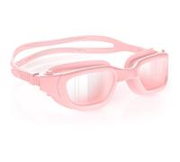 Zeligerstar Kids Swim Goggles with Free Silicone Swim Cap in Candy Dual-Tone: Leak-Proof, Anti-UV Lenses for Ages 6-14, Includes Hard Case & Bonus Swim Cap