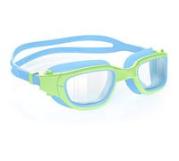 Zeligerstar Kids Swim Goggles with Free Silicone Swim Cap in Candy Dual-Tone: Leak-Proof, Anti-UV Lenses for Ages 6-14, Includes Hard Case & Bonus Swim Cap