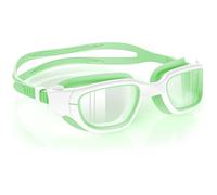 Zeligerstar Kids Swim Goggles with Free Silicone Swim Cap in Candy Dual-Tone: Leak-Proof, Anti-UV Lenses for Ages 6-14, Includes Hard Case & Bonus Swim Cap
