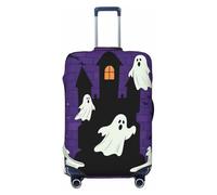 Zelinge Cartoon Travel Luggage Cover Travel Suitcase Protector Anti Scratch Covers, Hallween Bat Purple, for 22-24 Inch Luggages M