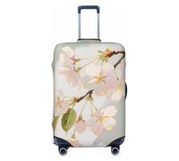 Zelinge Colorful Luggage Covers For Suitcase Travel Suitcase Cover Protector Scratch-Resistant Covers, Cherry Blossoms With Gold, for 25-28 Inch Luggages L