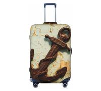 Zelinge Colorful Luggage Covers For Suitcase Travel Suitcase Protector Anti Scratch Covers, Rustic Brown Blue, for 25-28 Inch Luggages L