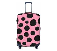 Zelinge Elastic Luggage Cover Travel Suitcase Cover Scratch-Resistant Covers, Polka Dot Cute, for 22-24 Inch Luggages M
