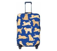 Zelinge Funny Travel Luggage Cover Travel Suitcase Cover Anti Scratch Covers, Cute Dogs Navy Blue, for 22-24 Inch Luggages M