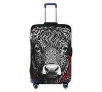 Zelinge Luggage Covers For Suitcase Elastic Suitcase Cover Protector Anti Scratch Covers, Bull Head Dark, for 29-32 Inch Luggages XL