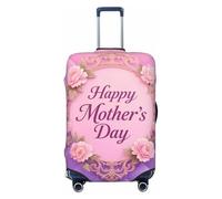 Zelinge Luggage Covers For Suitcase Travel Suitcase Cover Anti Scratch Covers, Pastel Plaid Mothe's Day Floral, for 18-21 Inch Luggages S